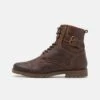 Pier One Leather - Veterboots - Brown -Schoenen Verkoop 051eef69b5e047c99ad3e4eb398dd6bf