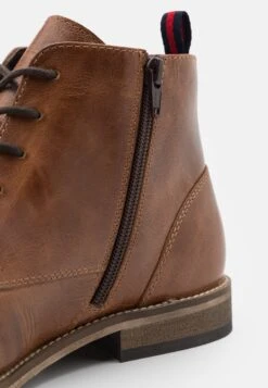 Pier One Leather - Veterboots -Camel -Schoenen Verkoop 09e755358fe64d7483bb076c445e0082