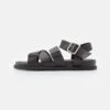 Pier One Unisex - Sandalen - Black -Schoenen Verkoop 13f4e0e6a67e4656940045ec37d8b11b