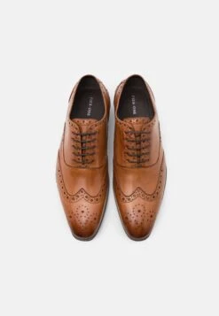 Pier One Leather - Veterschoenen - Cognac -Schoenen Verkoop 15f1d142a8814a208bbc0e7f2bb30aed