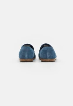 Pier One Leather - Instappers - Blue -Schoenen Verkoop 1c8552282b724ecebc465871fd944b9b