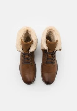 Pier One Leather - Veterboots - Camel -Schoenen Verkoop 58338f66cc624a14b1e5d27e7e21ebaf