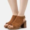 Pier One Leather - Sandalen Met Plateauzool - Cognac -Schoenen Verkoop 58fee52b2e0a42c9b71f9c424b424b70