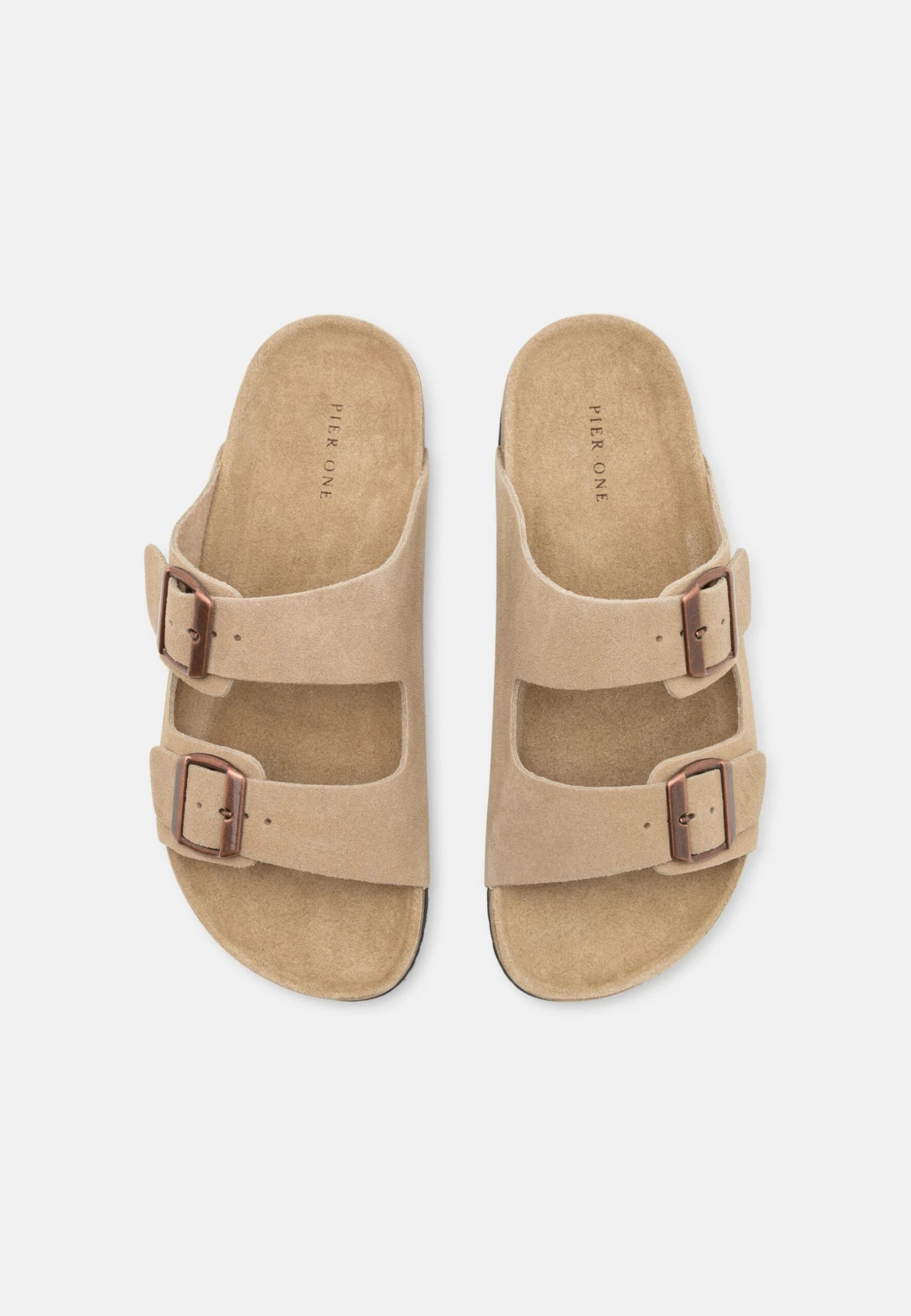 Pier One Leather Unisex - Pantoffels - Beige 6 Pier One Leather Unisex - Pantoffels - Beige - Image 4