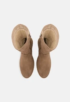 Pier One Leather Winter Boot - Laarzen - Taupe -Schoenen Verkoop 6764689a7b054af99a293cad010b9f7b