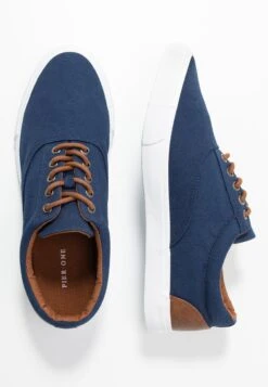 Pier One Sneakers Laag - Dark Blue -Schoenen Verkoop 78639fcf811d48359ea82fad860c33fd