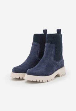 Pier One Leather - Enkellaarsjes Met Plateauzool - Dark Blue -Schoenen Verkoop 7adfd56b40514dbaac9c987ab2b3ba05
