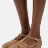 Pier One Leather- Ballerina'S Met Enkelbandjes - Beige -Schoenen Verkoop 89cc0456713047b0a98c761fb3fcc6b6
