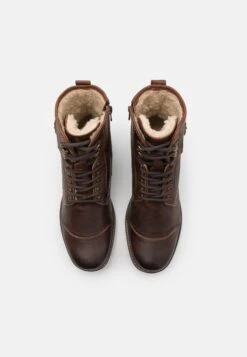 Pier One Leather - Veterboots - Brown -Schoenen Verkoop 9cdda29c31d1480bad87b1b7287b863e