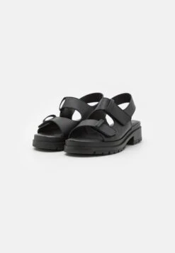 Pier One Leather- Sandalen - Black -Schoenen Verkoop c37bc286290b4a57995629940dda3bbb