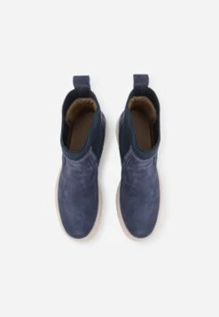Pier One Leather - Enkellaarsjes Met Plateauzool - Dark Blue -Schoenen Verkoop c9c9ad5af9b94ee991e135937eea3a78