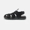 Pier One Leather - Outdoorsandalen - Black -Schoenen Verkoop d8ea1f69a05246c6b6efa7fde8b22d3e
